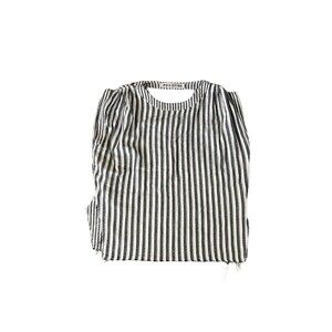 Philistine NYC M/L Japanese Cotton Striped Poncho Tank Top Shirt Navy White